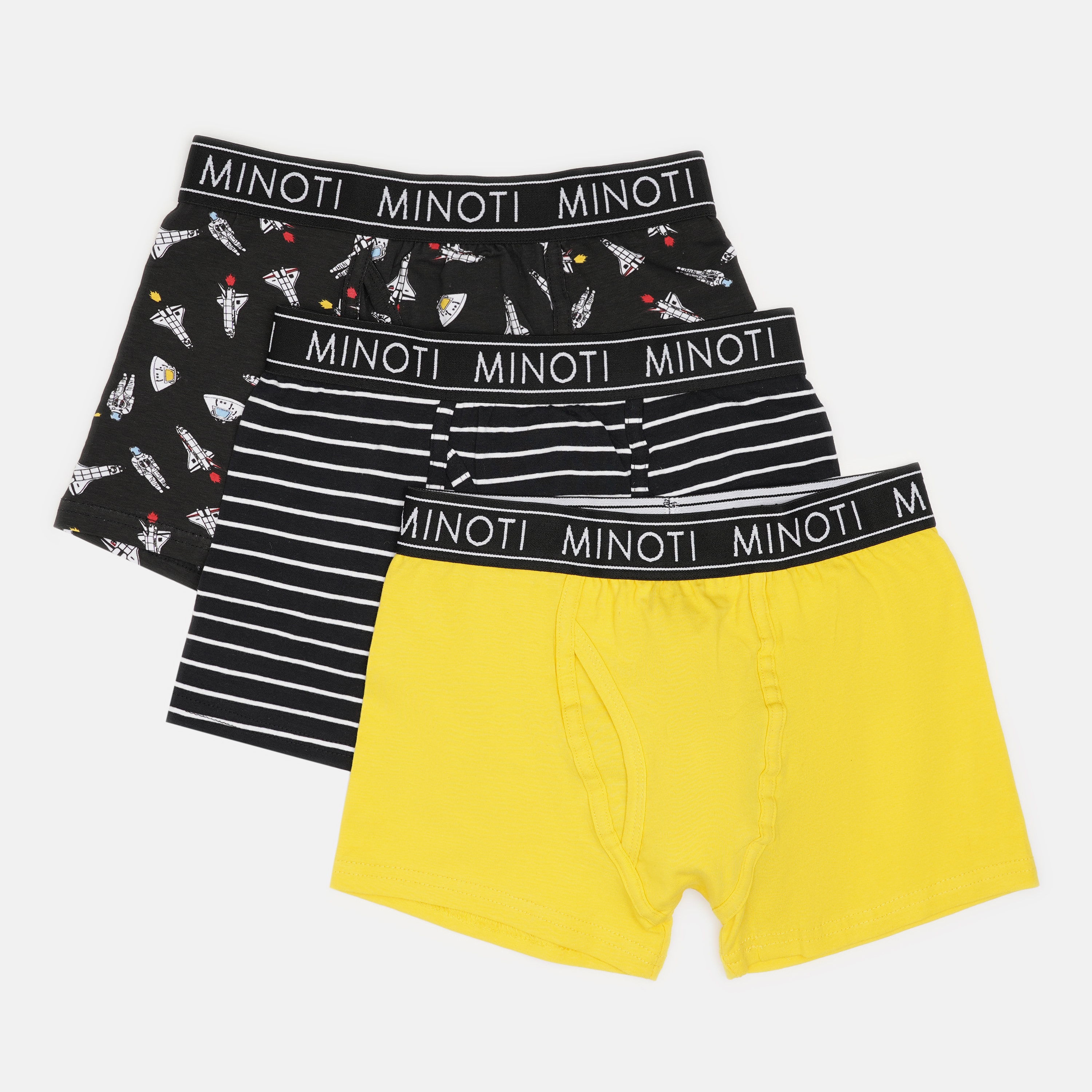 

Трусики-шорты Minoti 7B BRIEF 3 35098JNR 98-104 см 3 шт Черные