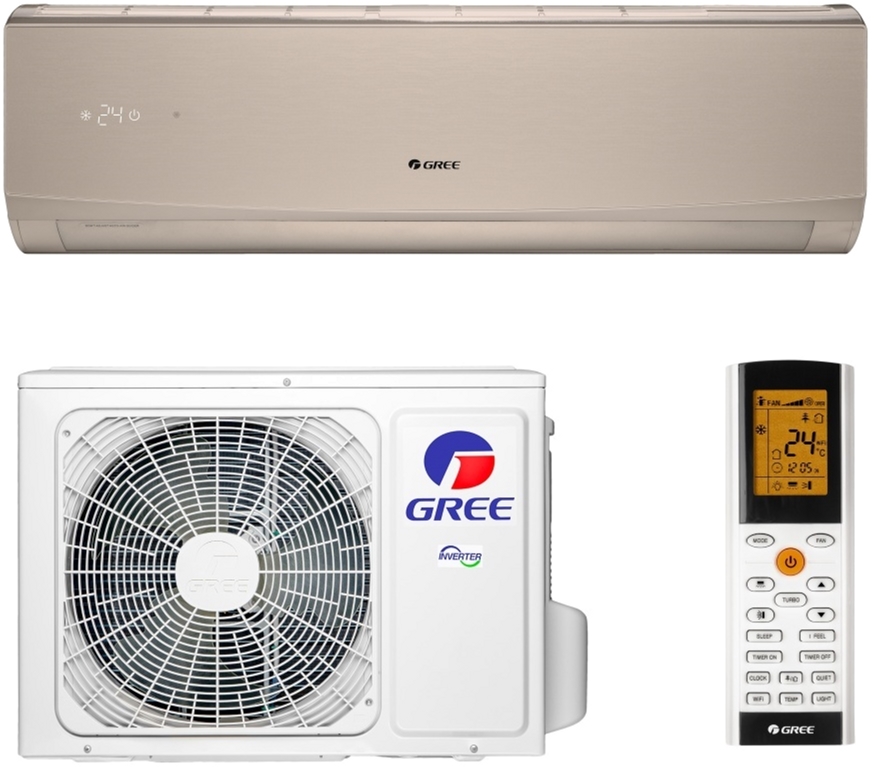 

Кондиционер GREE GWH24QE-K6DND2E LOMO INVERTER Wi-Fi CHAMPAGNE