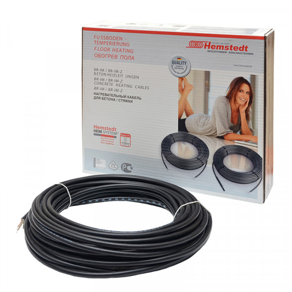 

Нагревательный кабель Hemstedt BR-IM 17 18.5 м / 1.4 - 2.3 м² / 300 Вт