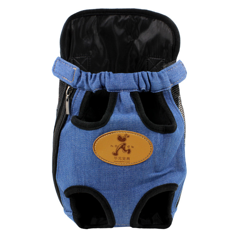 

Рюкзак-переноска Hoopet HY-2040 Blue L на груди для домашних животных