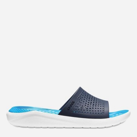 

Шлепанцы Crocs Jibbitz Literide Slide 205183-462 34-35 (M5) 22.1 см Синие/White