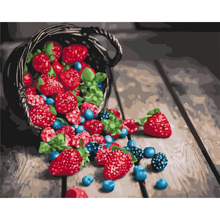 

Картина по номерам КНО5578 Смаколики літа, 40x50 см., Идейка