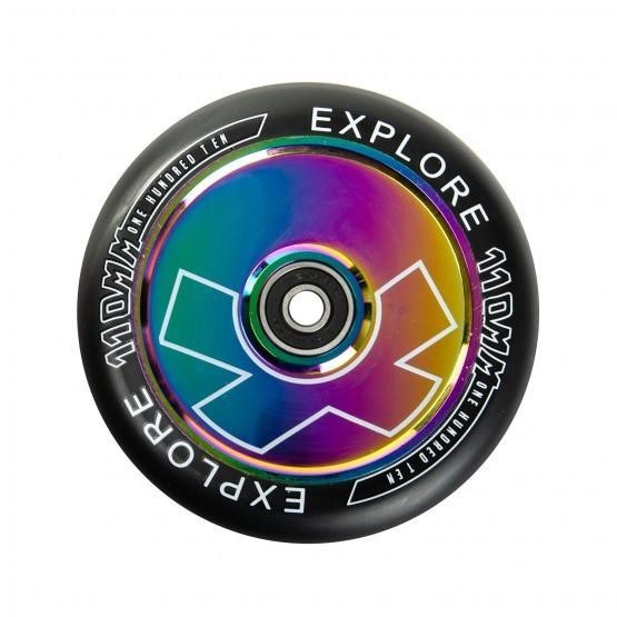 

Колесо для самоката Explore 110 мм Бензиновый Дюралевый литой диск(9013)