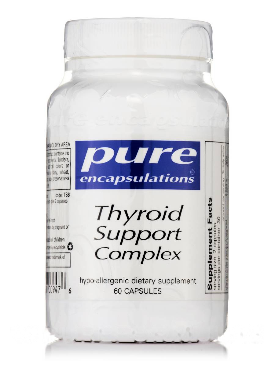 

Комплекс поддержки щитовидной железы Pure Encapsulations Thyroid Support Complex 60 капсул