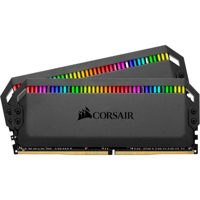 

Модуль памяти CORSAIR Dominator Platinum RGB Black DDR4 3200MHz 16GB Kit 2x8GB (CMT16GX4M2E3200C16)