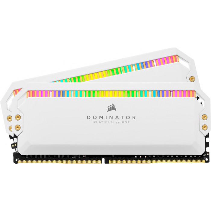 

Модуль памяти CORSAIR Dominator Platinum RGB White DDR4 3600MHz 16GB Kit 2x8GB (CMT16GX4M2C3600C18W)