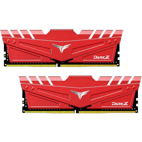 

Модуль памяти TEAM T-Force Dark Z Red DDR4 3000MHz 16GB Kit 2x8GB XMP (TDZRD416G3000HC16CDC01)