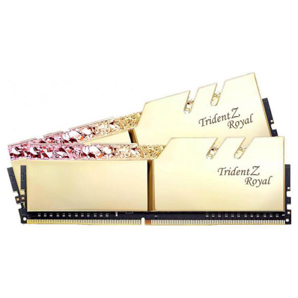 

Модуль памяти G.SKILL Trident Z Royal Gold DDR4 3200MHz 16GB Kit 2x8GB XMP (F4-3200C16D-16GTRG)