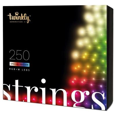 

Гирлянда Twinkly Smart LED Strings RGBW 250, BT + WiFi, Gen II, IP44, кабель (TWS250SPP-TEU)