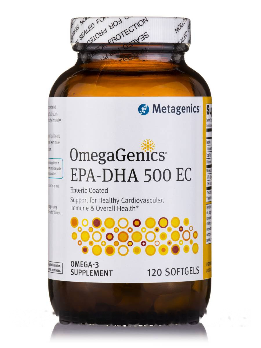 

Омега ЭПК-ДГК Metagenics (OmegaGenics EPA-DHA) 500 мг 120 капсул