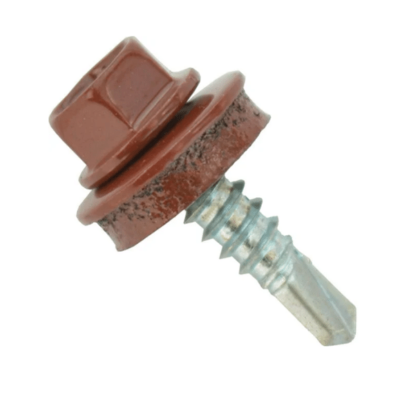 

Саморезы кровельные по металлу 5.5х25 RAL 3009 упк 250 шт