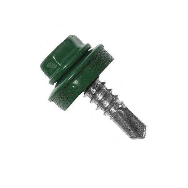 

Саморезы кровельные по металлу 5.5х25 RAL 6020 упк 250 шт