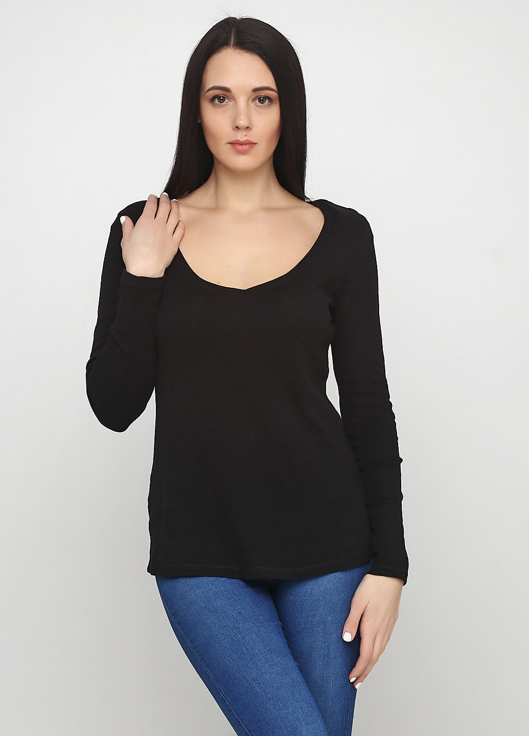 

Лонгслив H&M XS черный 7039919