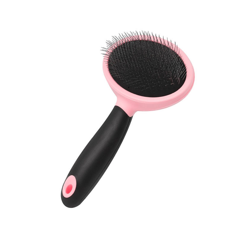 

Расческа для шерсти животных Dele 095513 Pink вычесывания кошек и собак (SKU_6942-24068)