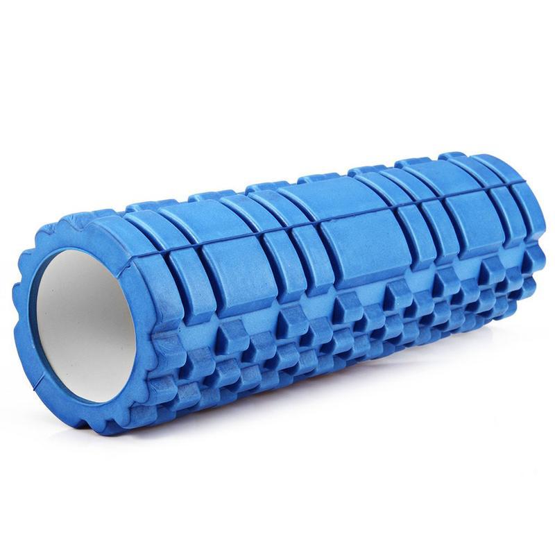 

Валик Roller массажный для йоги (спины и ног) 33х14 см Синий