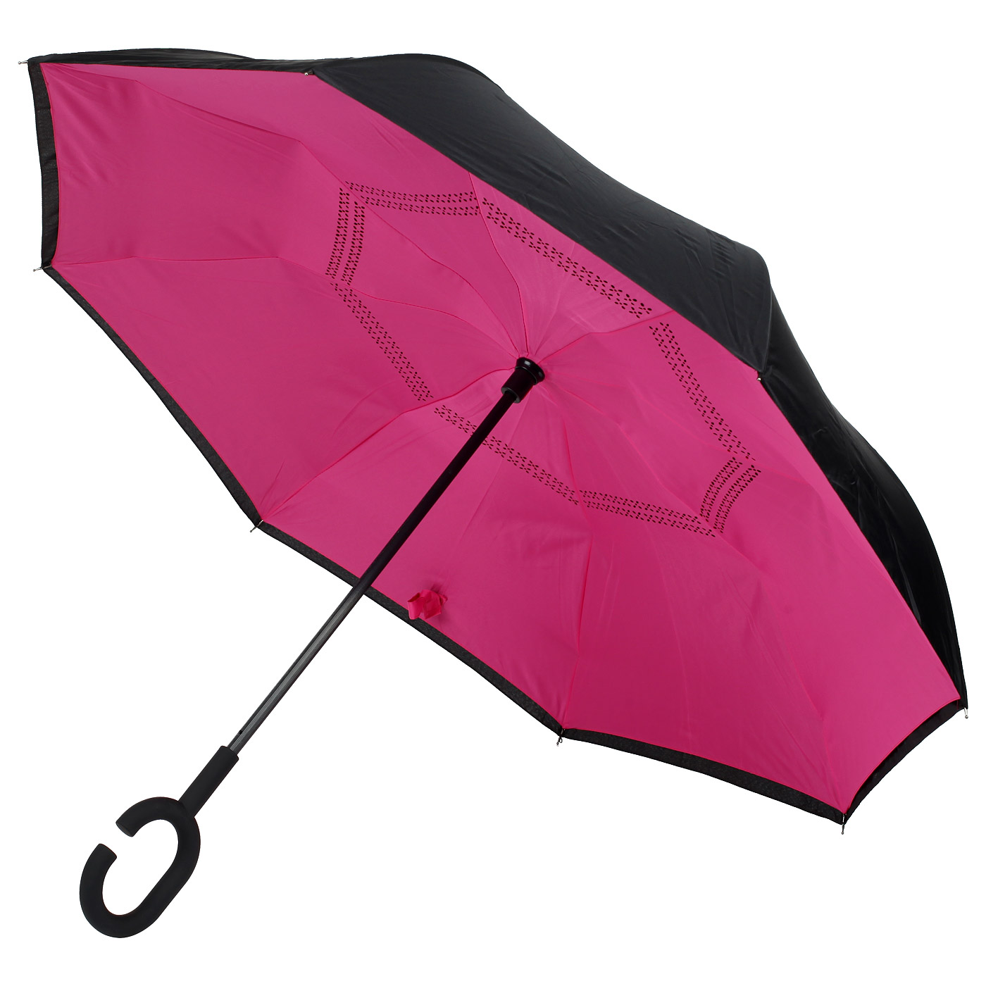 

Складной зонт обратного сложения Umbrella Розовый