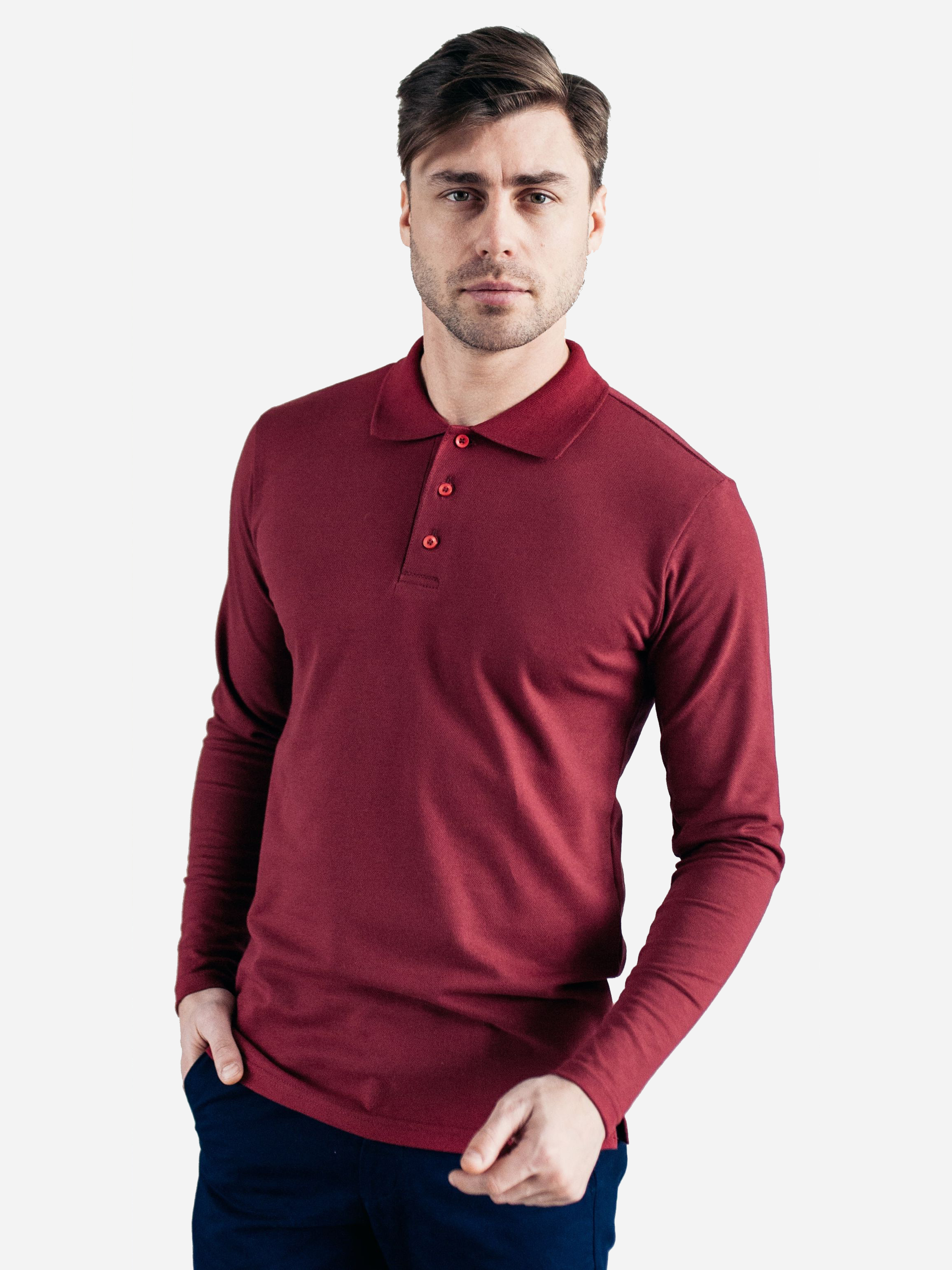 

Поло с длинным рукавом Garrt Polo Red  Красное, Поло с длинным рукавом Garrt Polo Red M Красное