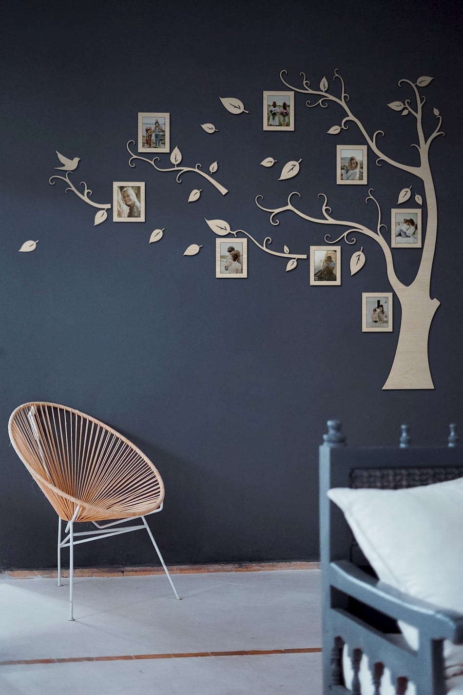 

Семейное дерево для фотографий 8 рамок LikeWood Leaves М 150 × 115 см Натуральное дерево
