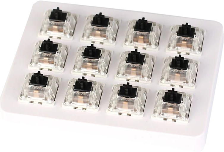 

Набор механических переключателей Keychron Gateron Switch with Holder Set 12 шт Black (Z6_Keychron)