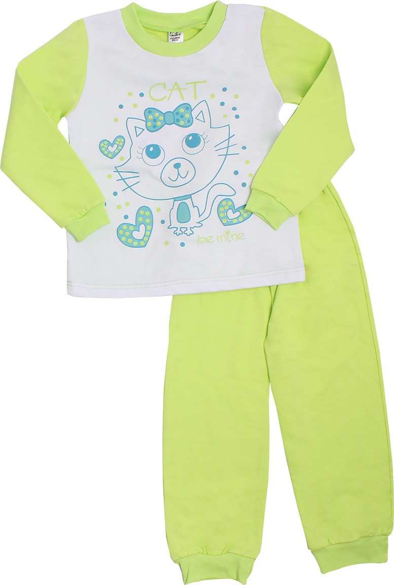 

Піжама для дівчат Валері-Текс 1623-55-155-014 98 см Салатовий