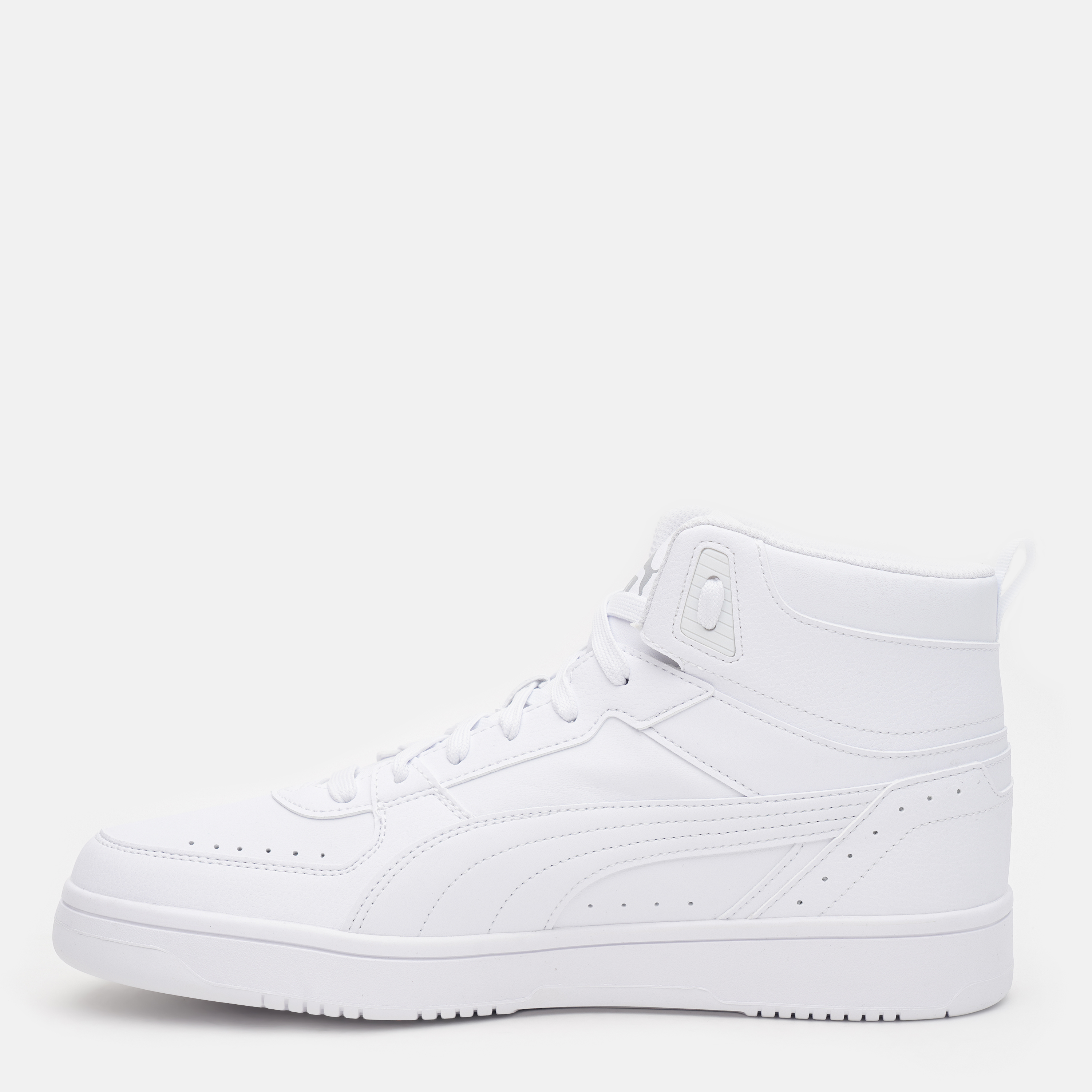 grey fur puma slides