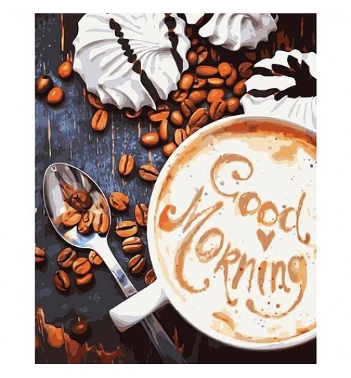 

Набор для росписи по номерам STRATEG "Кофе. Good Morning" (VA-1143)