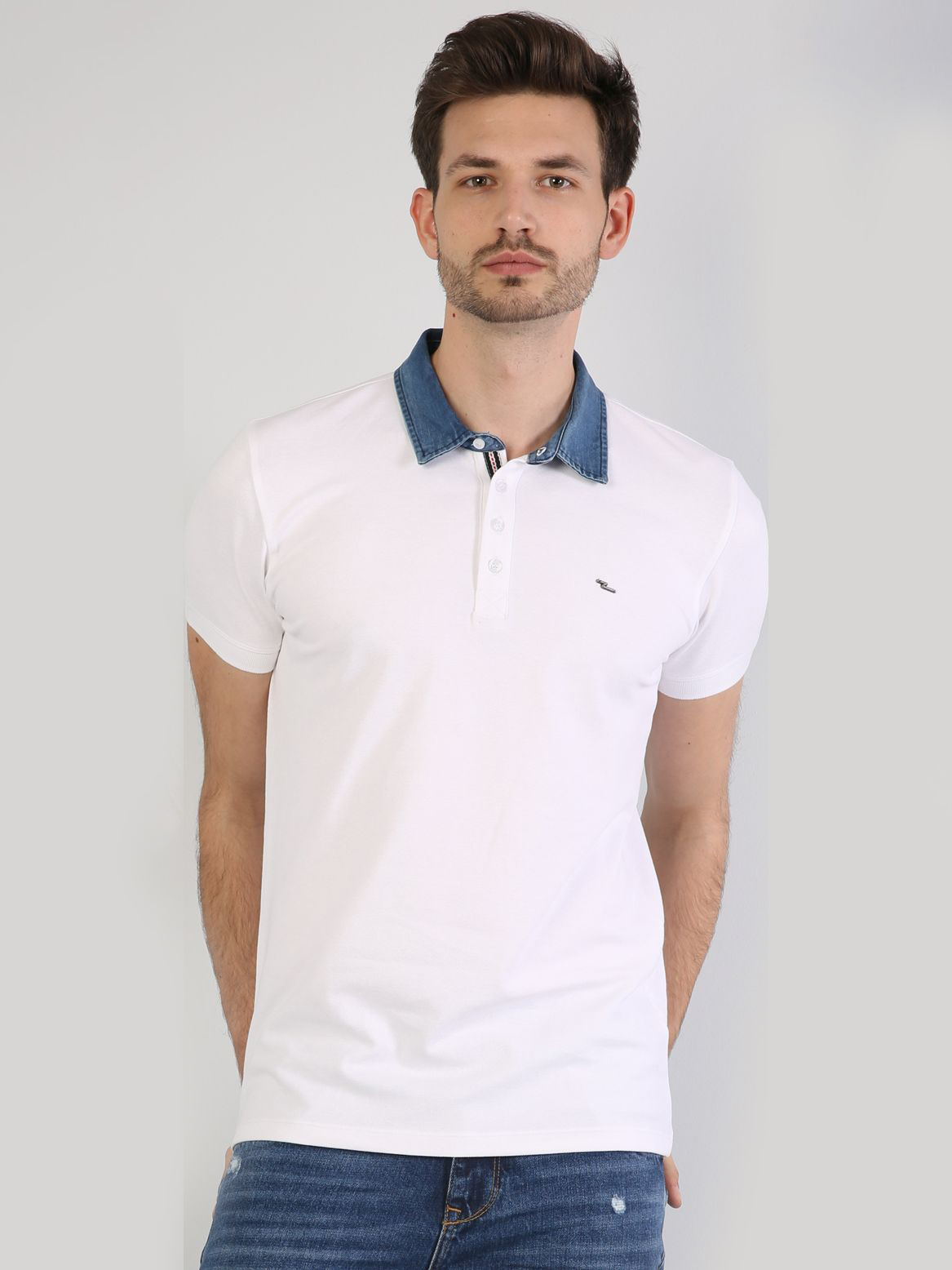 

Поло Colin's CL1033370OFW  Off White, Поло Colin's CL1033370OFW L Off White