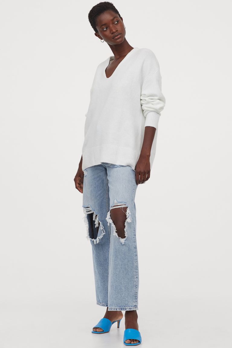 

Вязаный джемпер H&M XS Белый