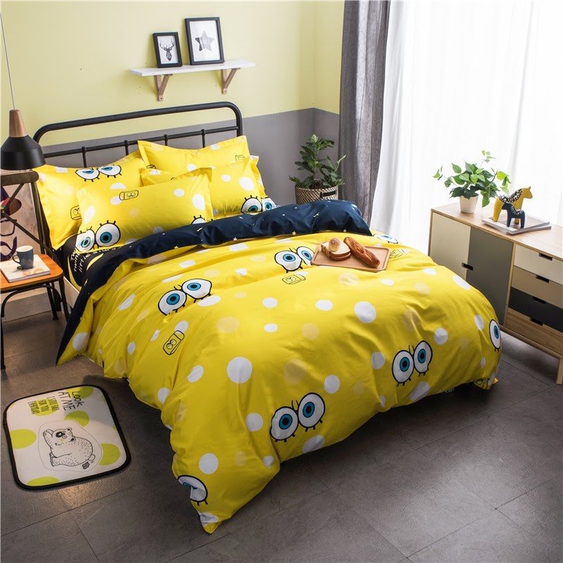 

Пододеяльник MirSon Бязь Premium 17-0182 Spanch Bob 200х220 см
