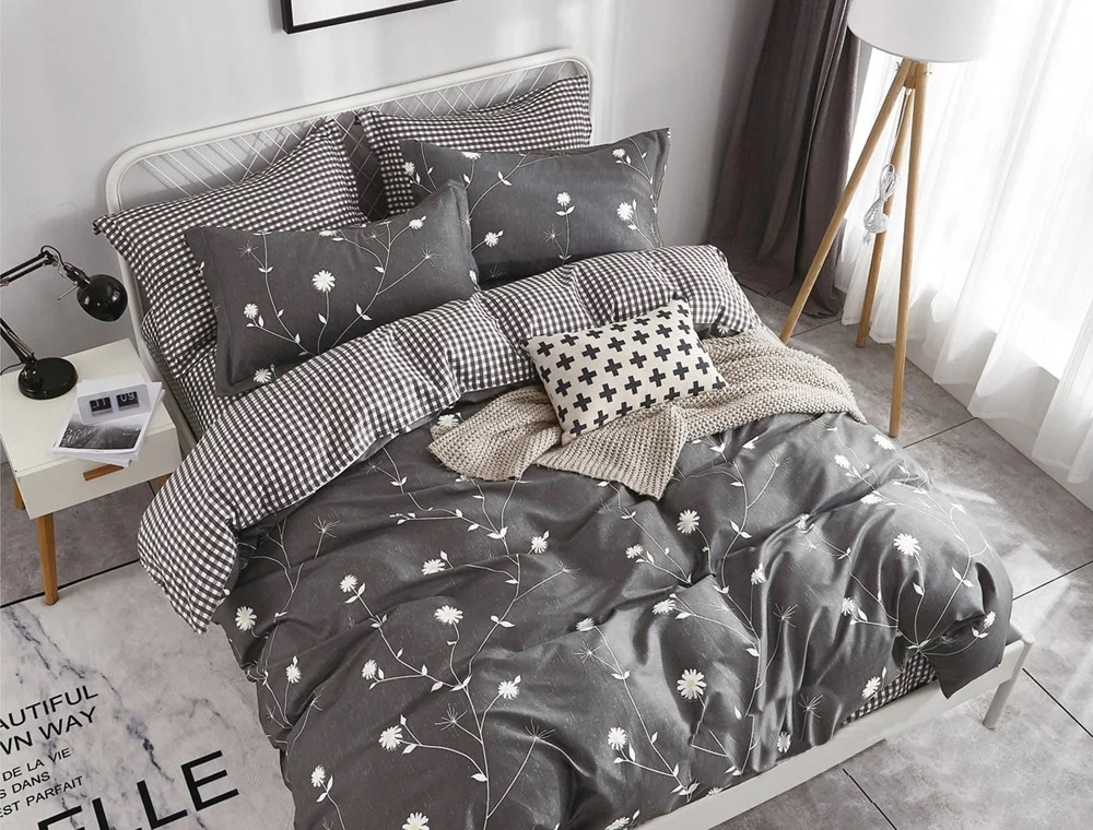 

Простынь MirSon Сатин Premium 22-1148 Hortens 180x220 см