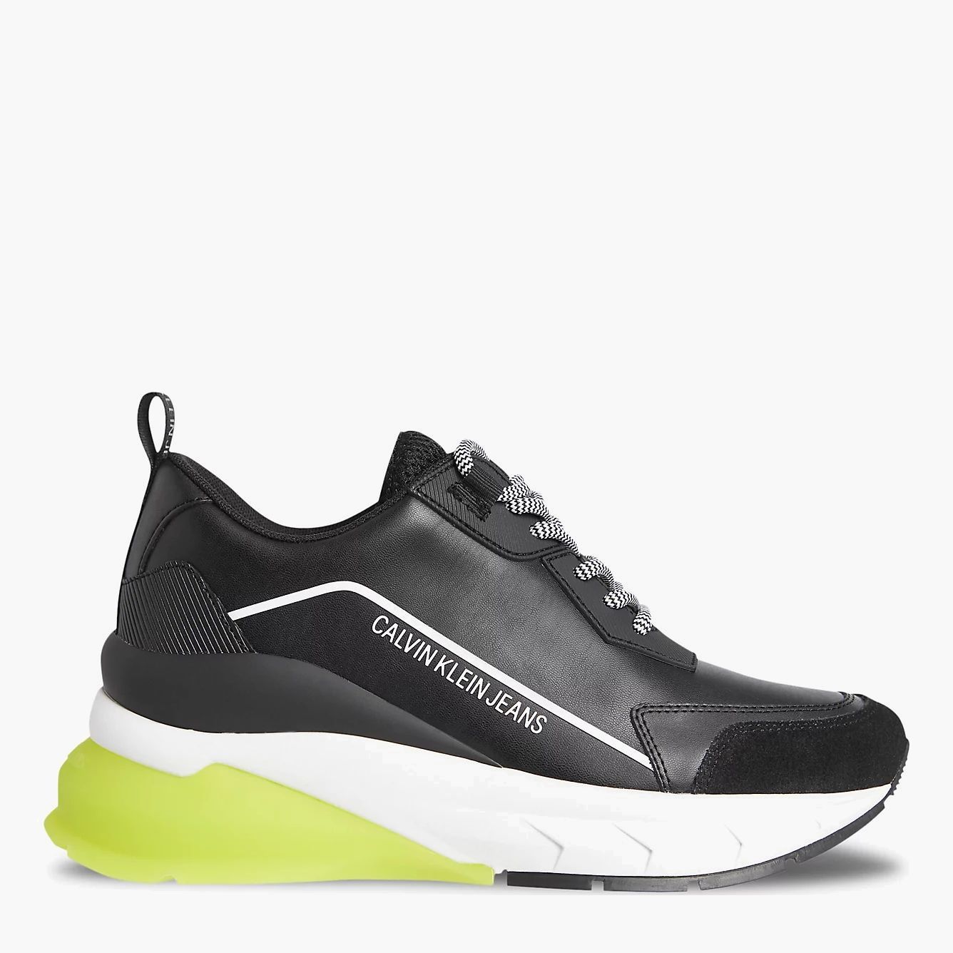 

Сникеры Calvin Klein Jeans Wedge Sporty Laceup Sneaker YW0YW00472-BEH 38 24.5 см Черные