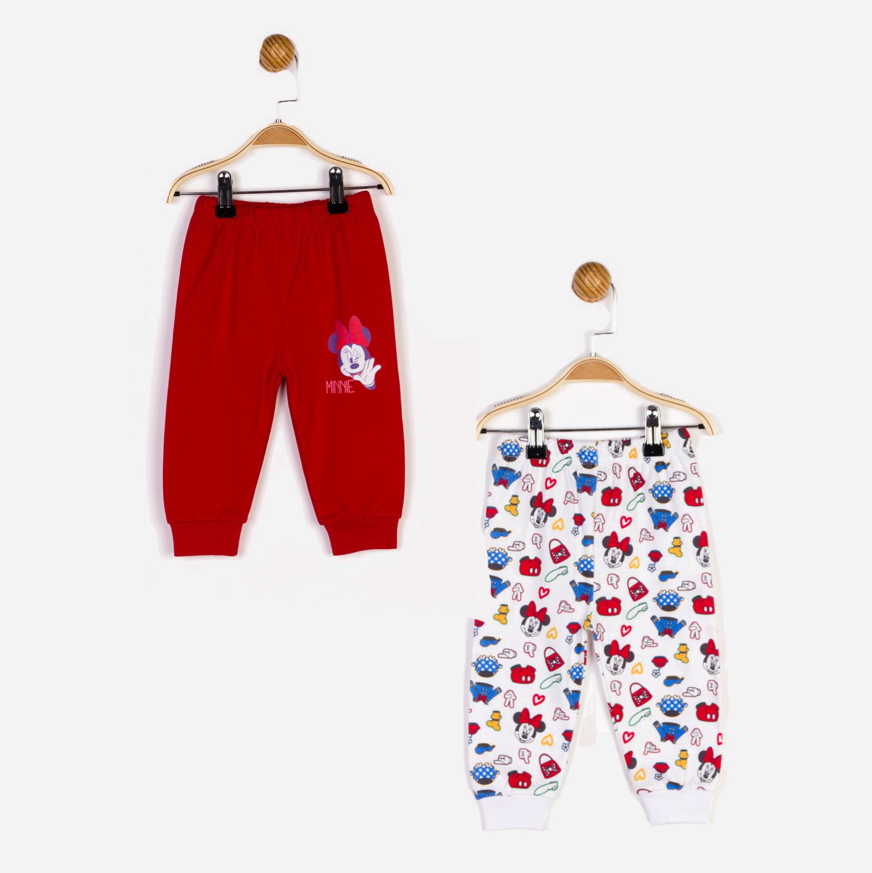 

Спортивные штаны Disney Minnie Mouse MN18365 2 шт 86-92 см Бело-красные