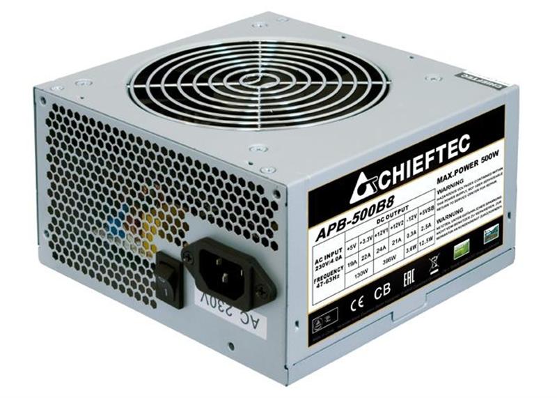 

Блок питания Chieftec APB-500B8 Value, ATX 2.3, APFC, 12cm fan, КПД >80%, bulk