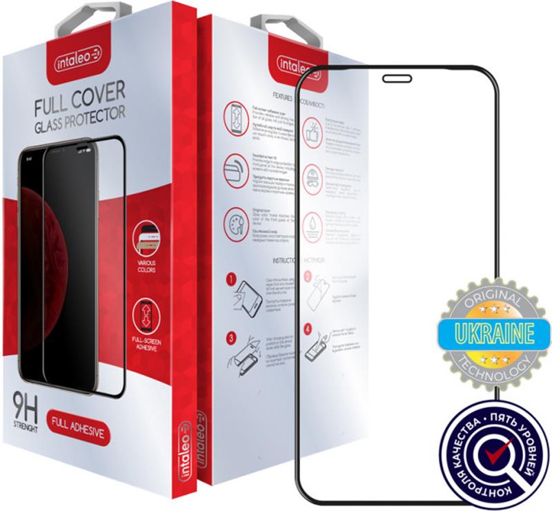 

Защитное стекло Intaleo для Apple iPhone 12 Full Glue Black