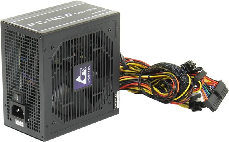 

Блок питания Chieftec CPS-550S Force; ATX 2.3, APFC, 12cm fan, КПД >85%, RTL