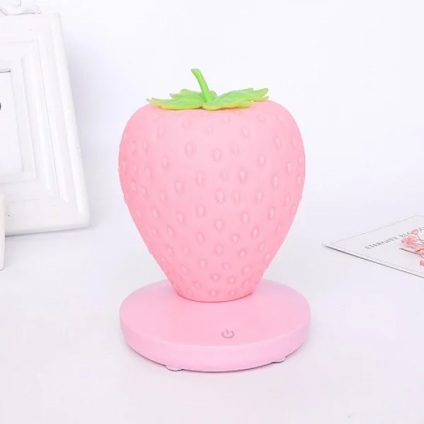 

Ночник сенсорный Strawberry LED GTM Светильник беспроводной Pink (10878FL)