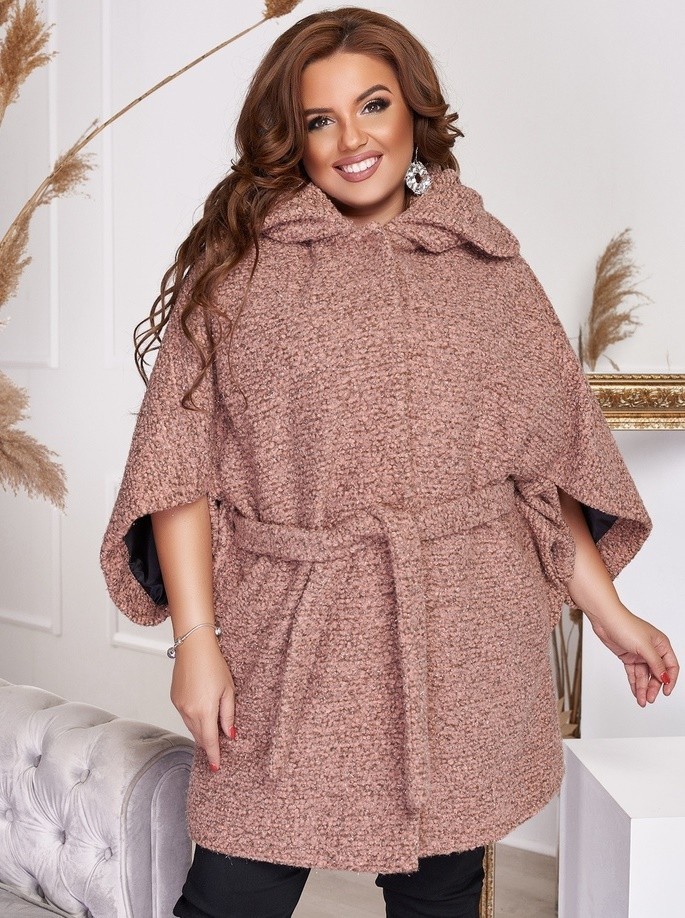

Женское Пальто Fashion FT-7385 Пудра с капюшоном р.- 005101, Женское Пальто Fashion FT-7385 Пудра с капюшоном р.60-62 005101