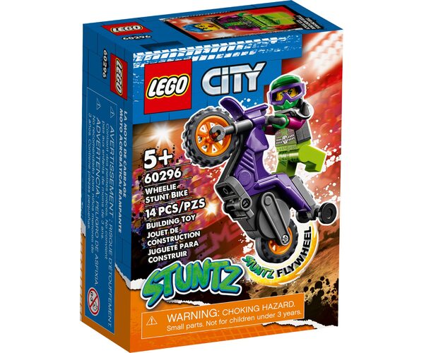 

Конструктор LEGO City Каскадерский мотоцикл для вставания дыбом (60296)