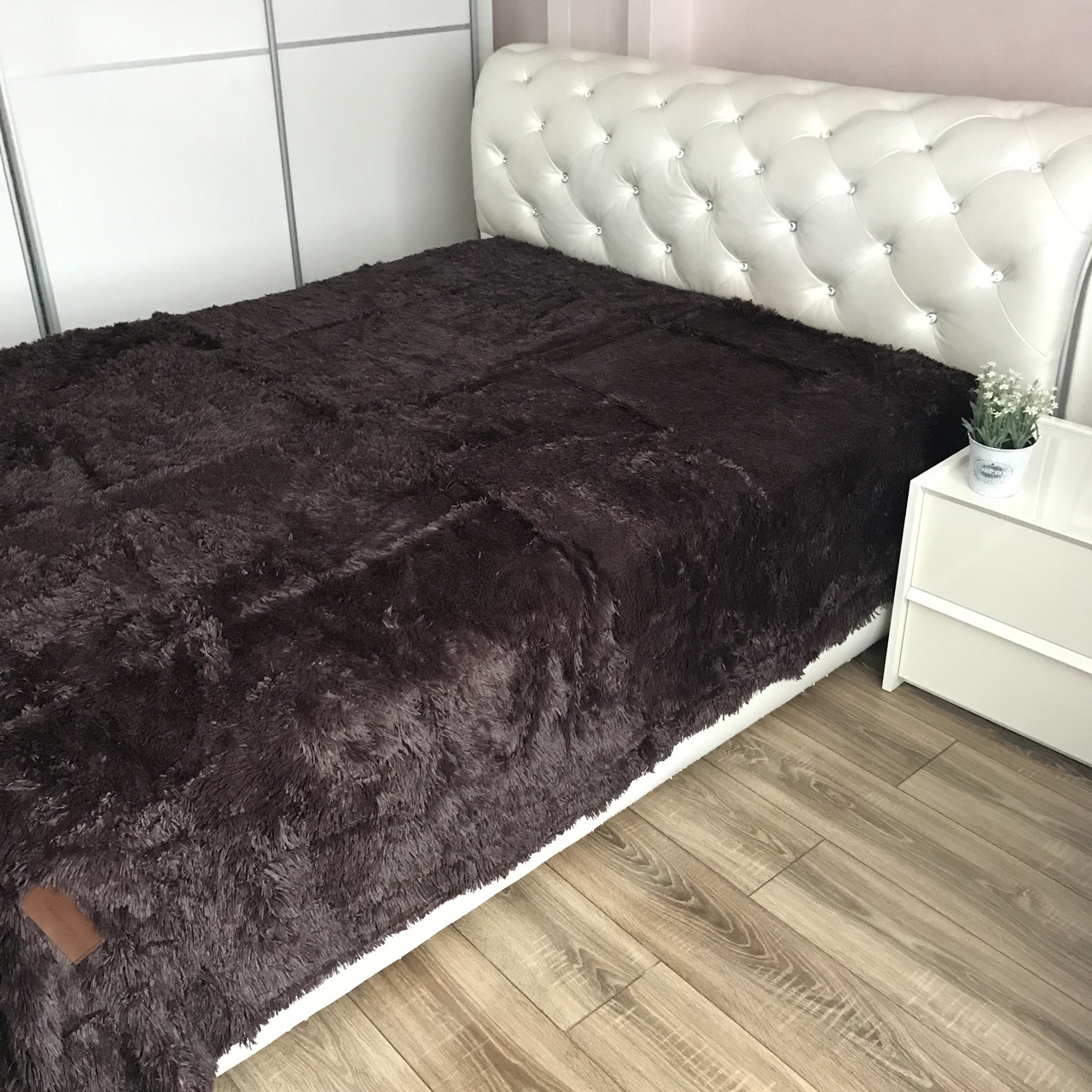 

Покривало евро із штучного хутра ALBO 220х240 cm Венге (P-B20)