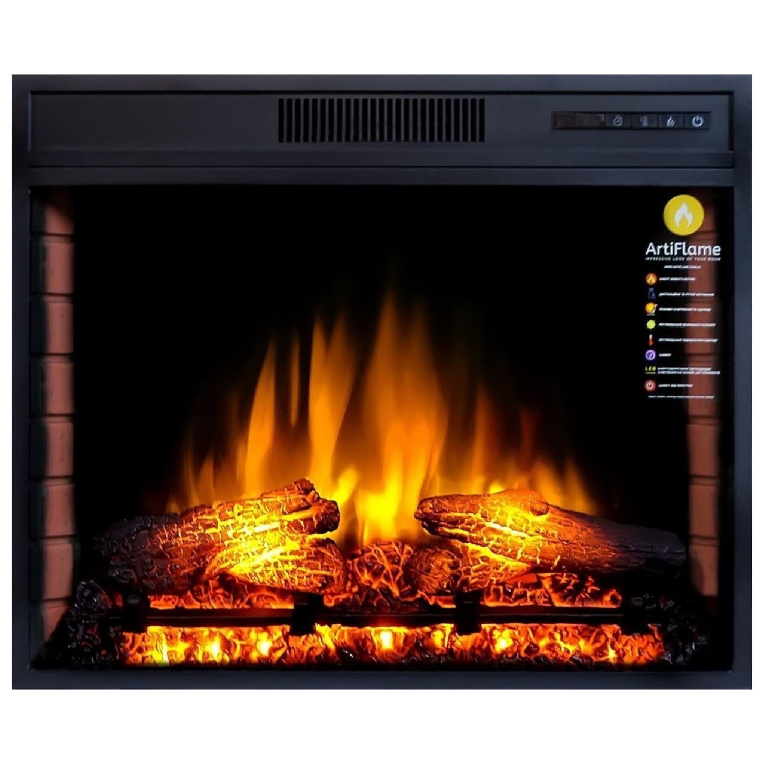 

Электрокамин ArtiFlame AF28S (со звуком)