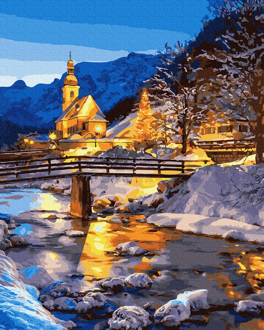 

Картина по номерам - Зимняя сказка Brushme 40*50см. (GX30889)