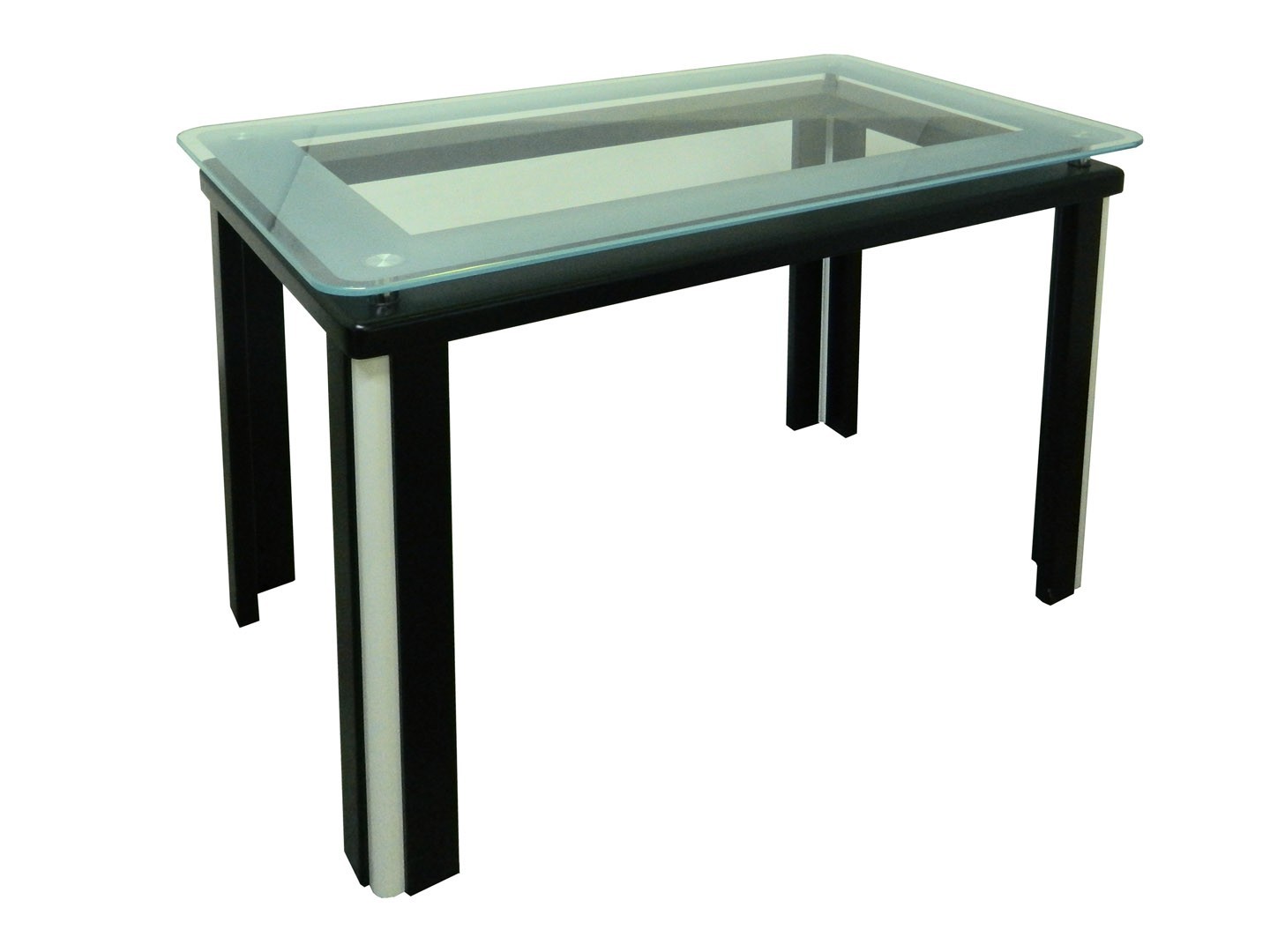 

Обеденный стеклянный стол Glass Antonik "Гелиос" венге с белым (900х600х750 мм)