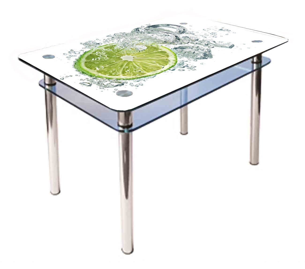 

Обеденный стеклянный стол Glass Antonik КС-1 белый с фотопечатью №76 (1000х600х750 мм)