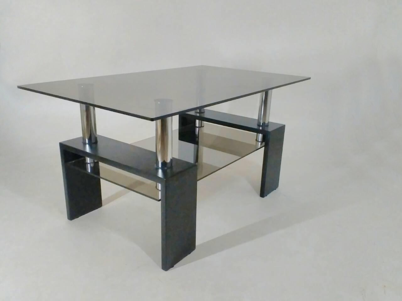 

Журнальный стеклянный стол Glass Antonik ДС-28 "Дипломат" темный орех с тонорованным стеклом (1000х600х500 мм)