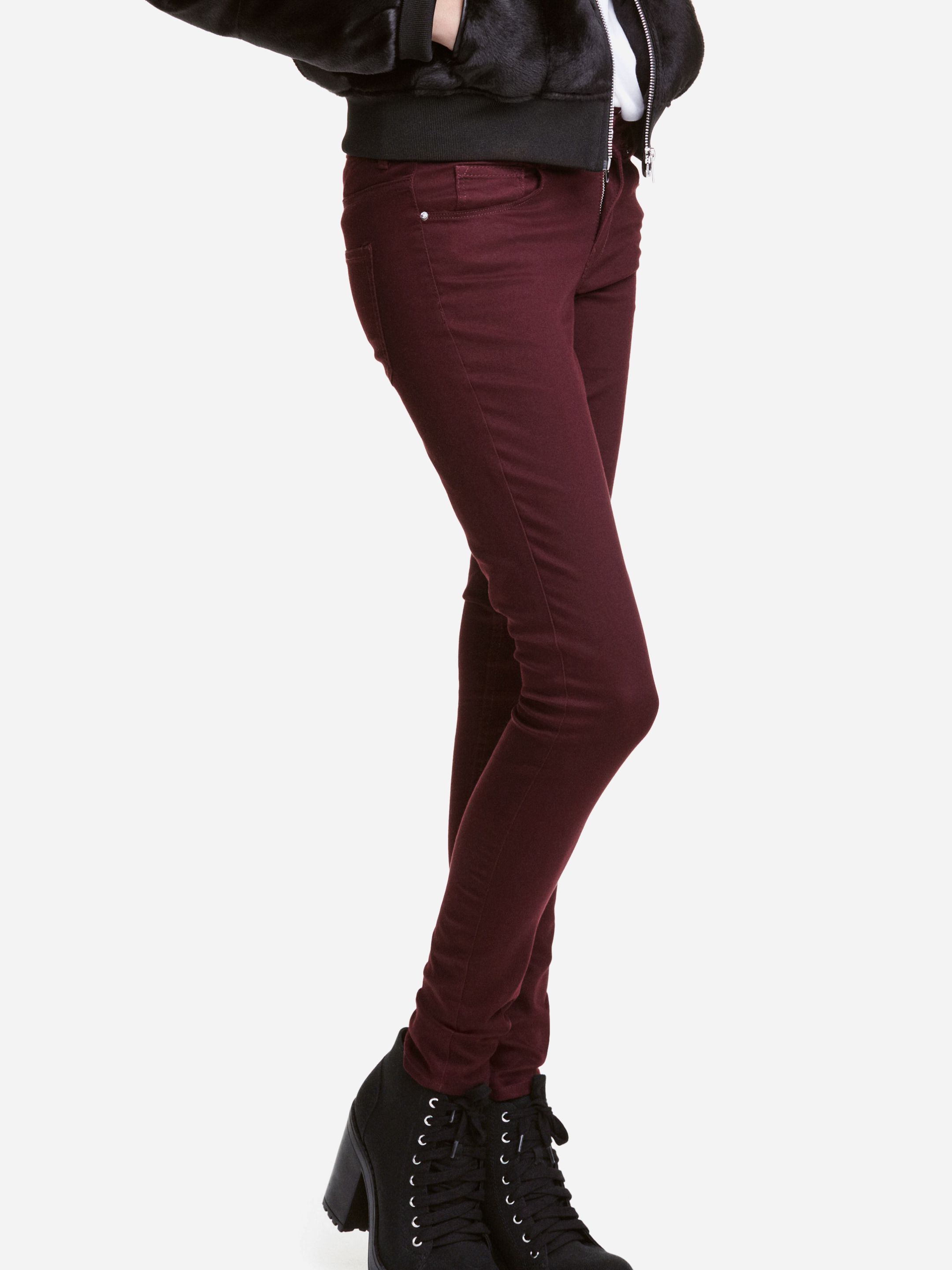 

Джинсы H&M XAZ054812SRMR  Бордовые, Джинсы H&M XAZ054812SRMR 36 Бордовые