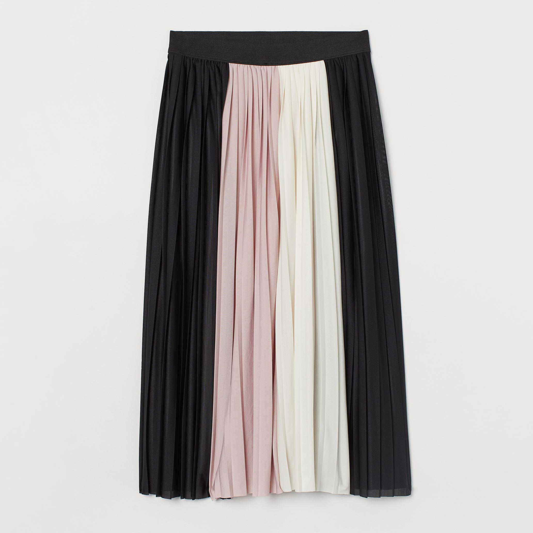 

Юбка H&M XAZ228716NCIH L Черная с розовым