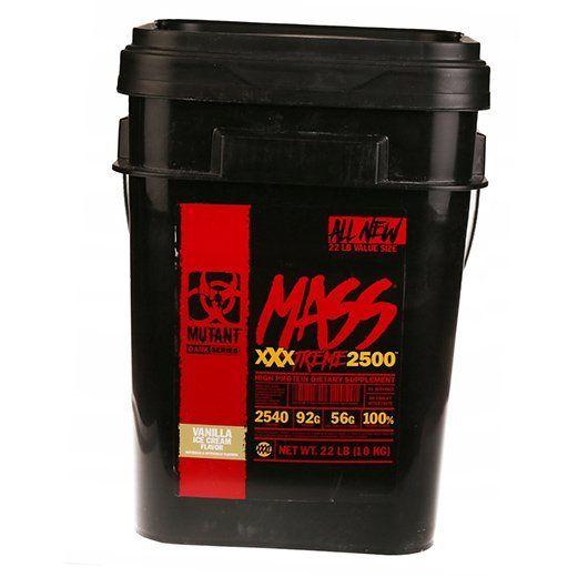 

Гейнер, Mass XXXTreme 2500, Mutant 10000г Ванильное мороженое (30100003)