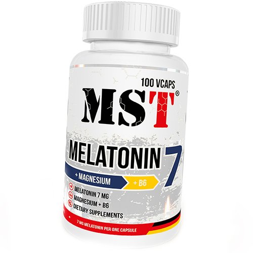

Мелатонин с Магнием и В6, Melatonin 7, MST 100вегкапс (72288006)