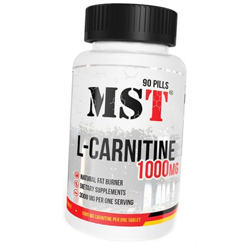 

Карнитин Тартрат для похудения, L-Carnitine 1000, MST 90таб (02288009)