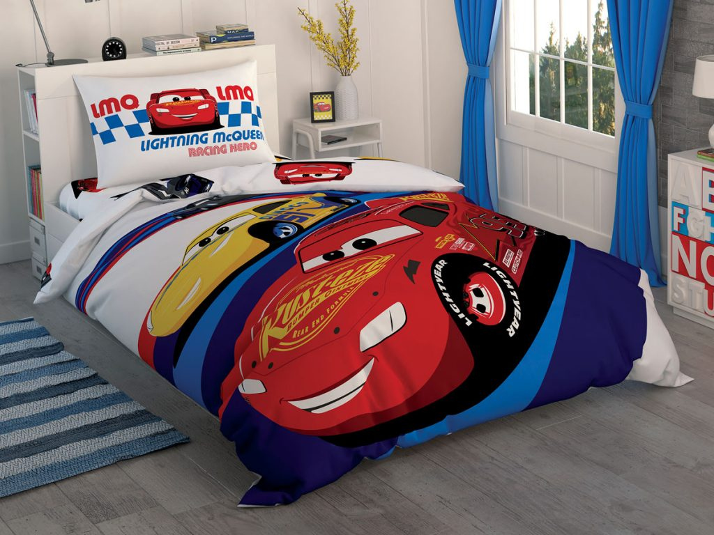 

Комплект постельного белья Tac Disney DH Cars Race подростковый